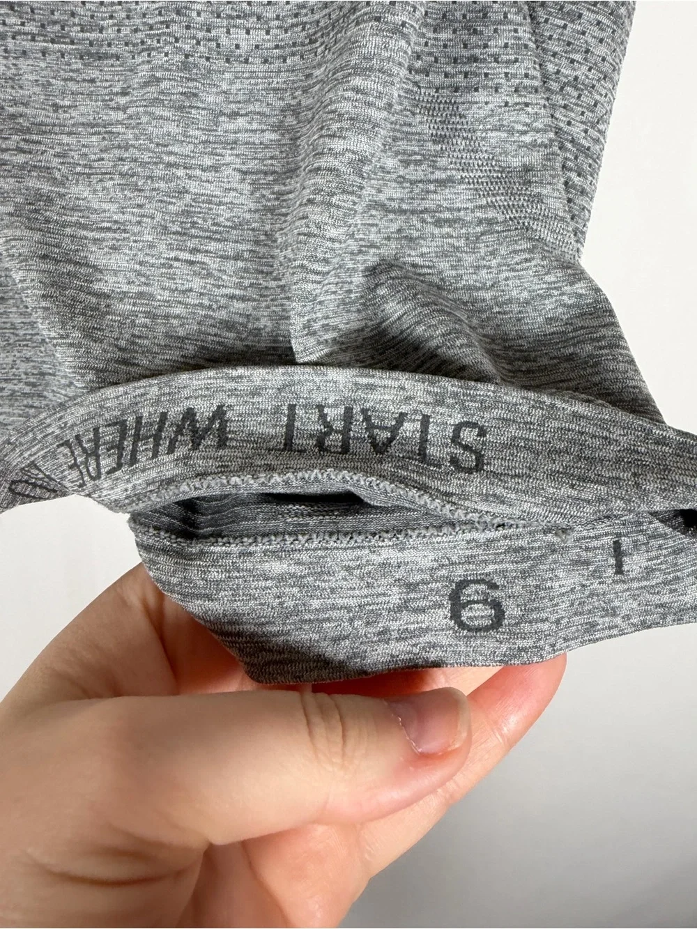Lululemon Swiftly Tech 2 Race Length Gray Racerback Tank Top